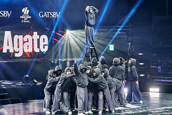 大会で演技中のダンス部