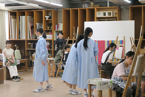 油絵講座の様子01