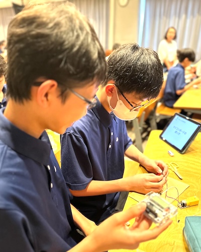 駒込中学のSTEAM教育の様子