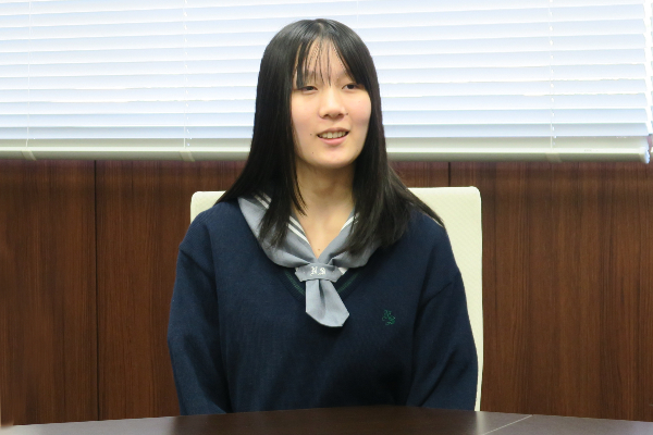 生徒会の副会長を務めたM.S.さん