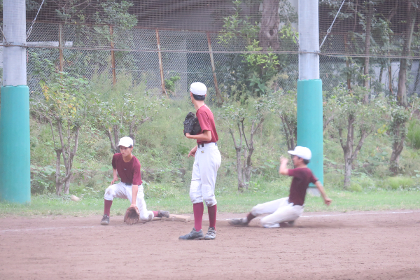 練習中は大きな声を全員で出していました